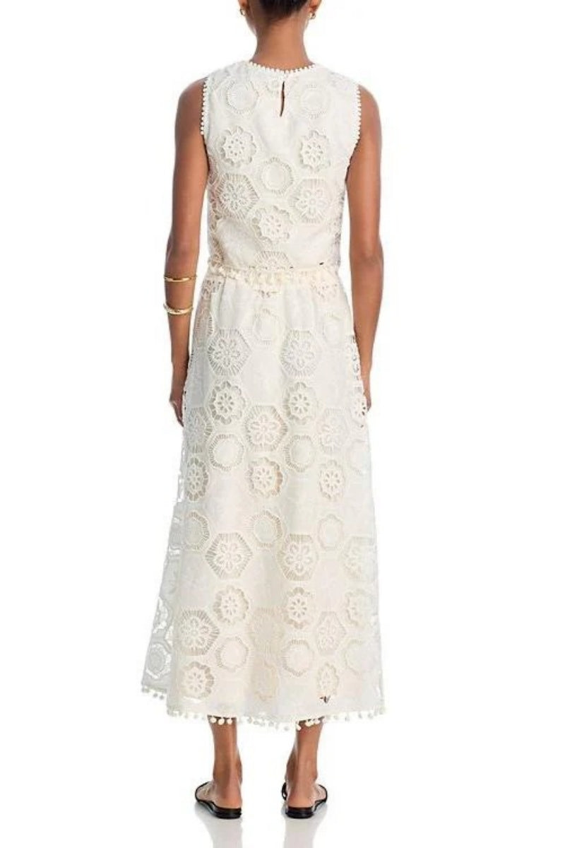 Modern Square Crochet Tank Top & Maxi Skirt