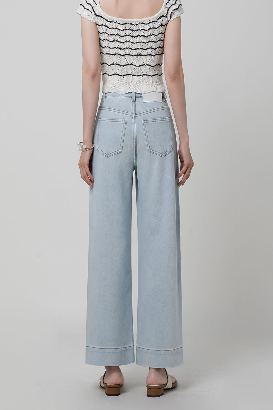 High-Waisted Wide-Leg Jeans