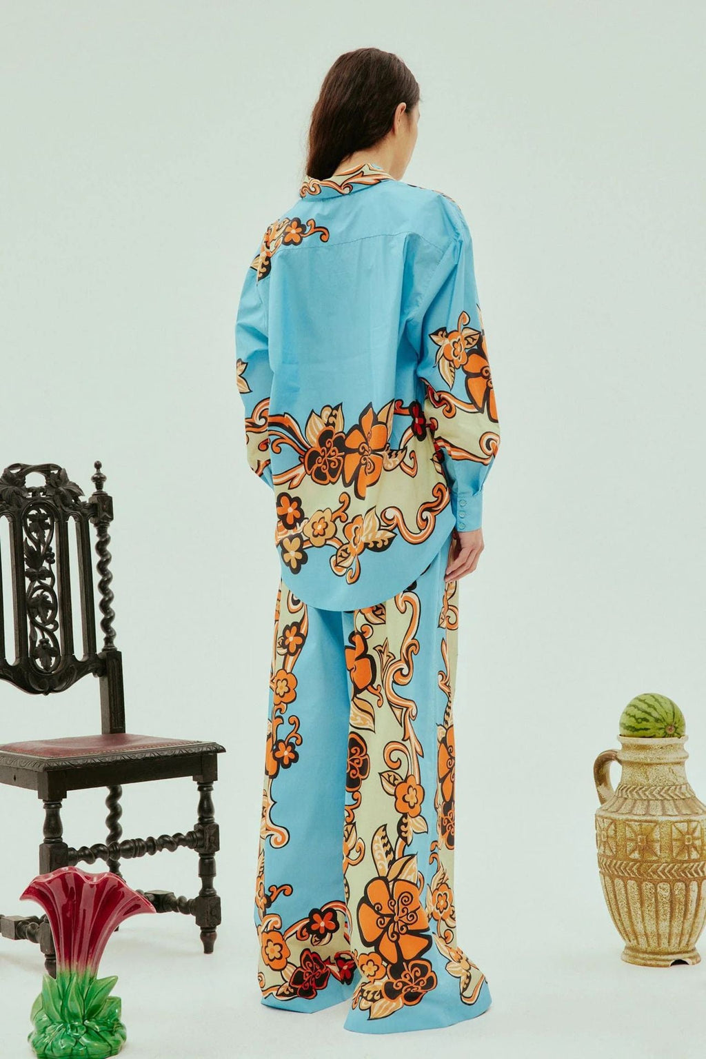 Vibrant Flower Loose-Fit Relaxed Set