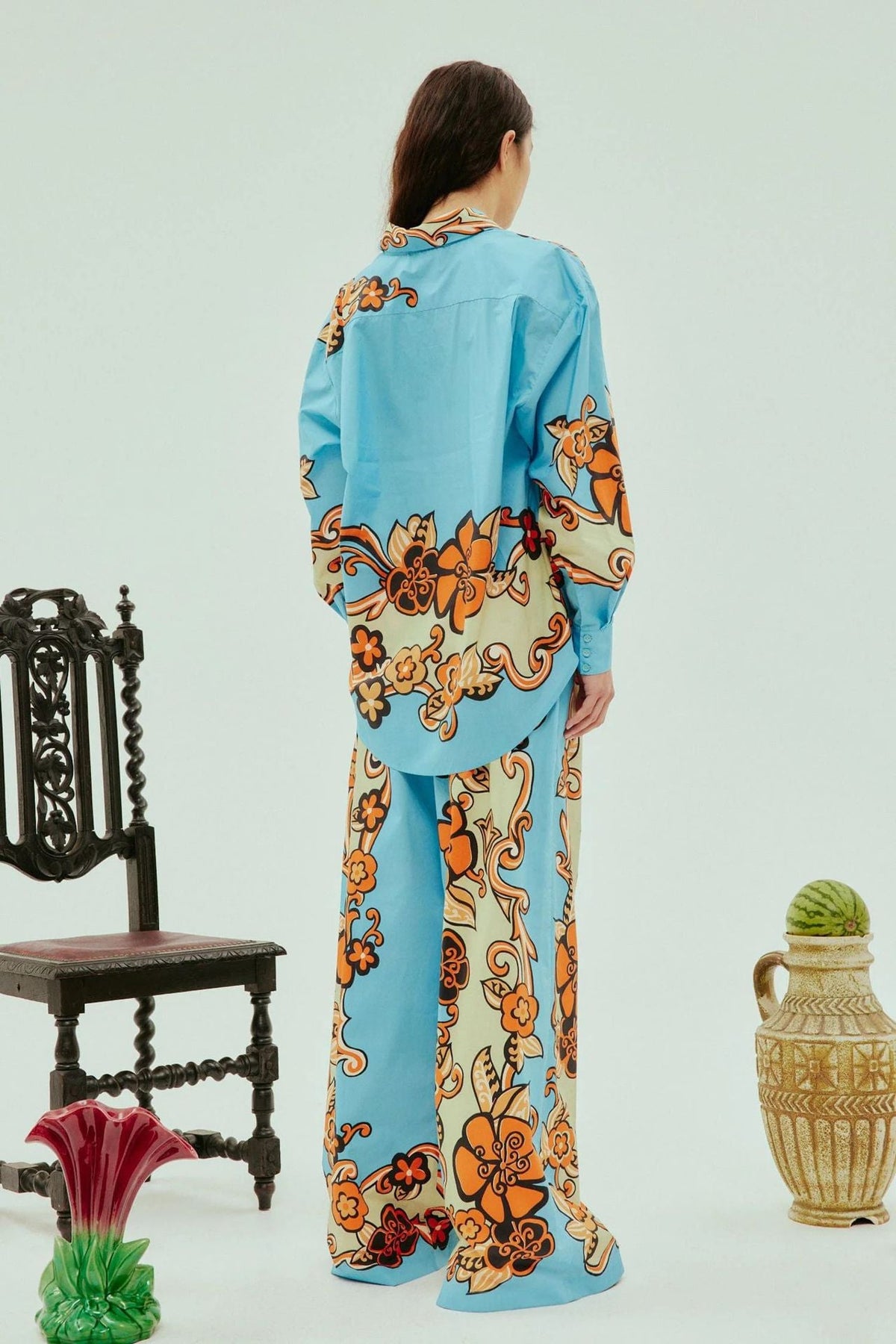Vibrant Flower Loose-Fit Relaxed Set
