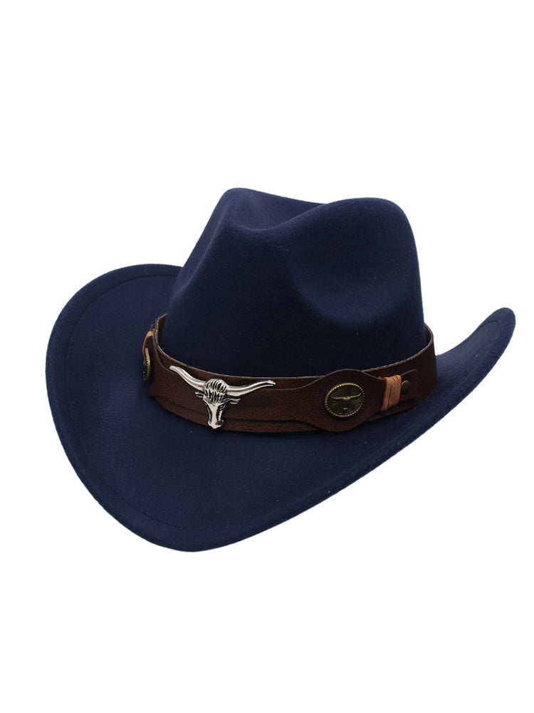 Modern Western Bull Head Deco Cowboy Cowgirl Hat
