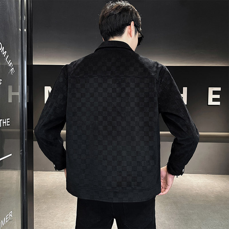 Suede Jacket with Lined