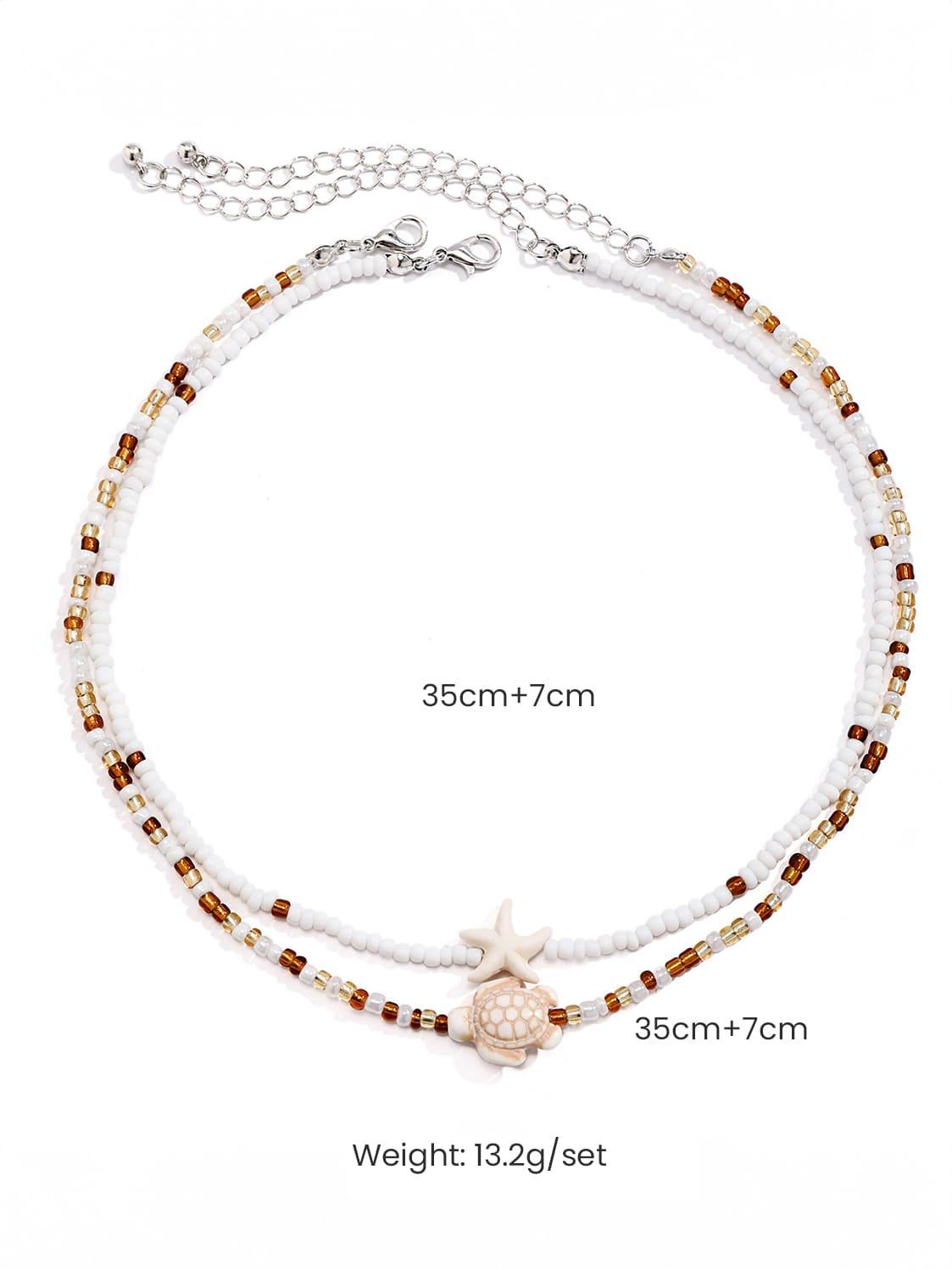 Statement Beach Starfish Shell Necklace