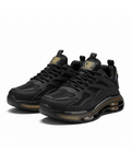 Performance Leather Sneakers with Air-Cushioned Heel
