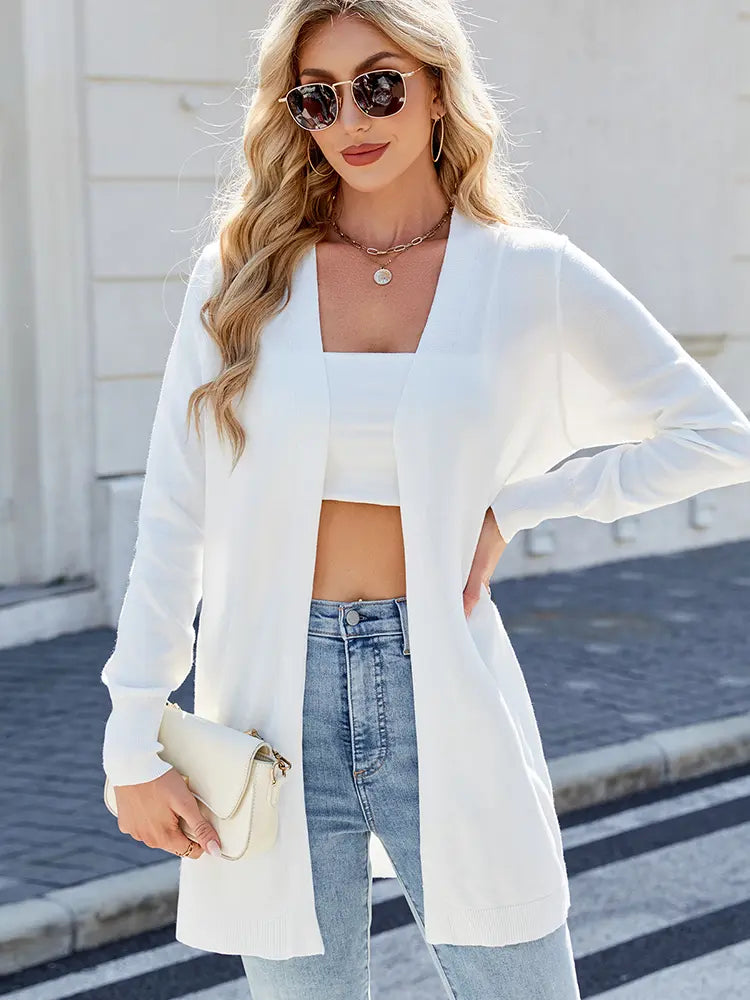 Cardigan with Stripes and Relaxed Fit