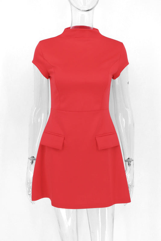 Thea Mini-Length Dress - Red