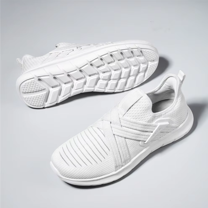 Knit Slip-On Shoes with Cushioned Sole