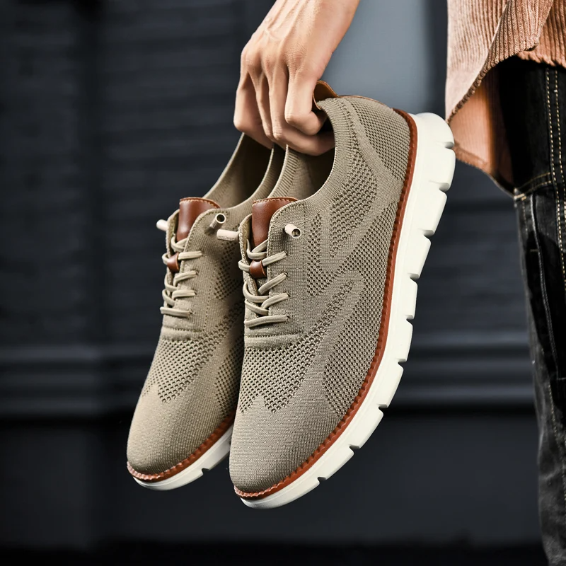 Mesh Knit Sneakers with Memory Foam Insole