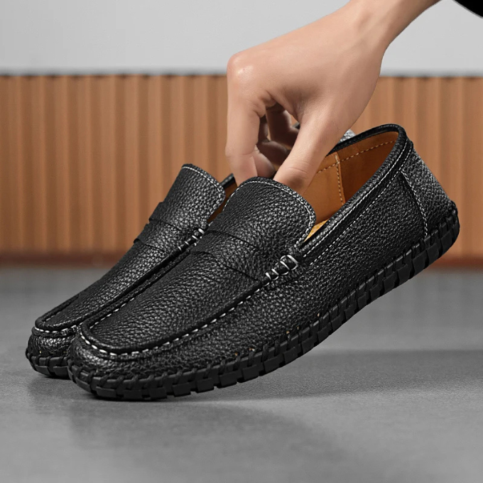 Full-Grain Leather Loafers with All-Day Comfort