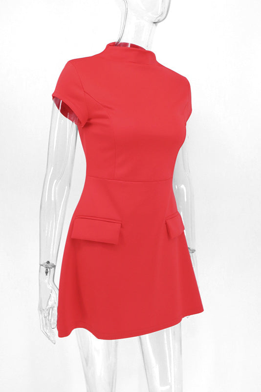 Thea Mini-Length Dress - Red