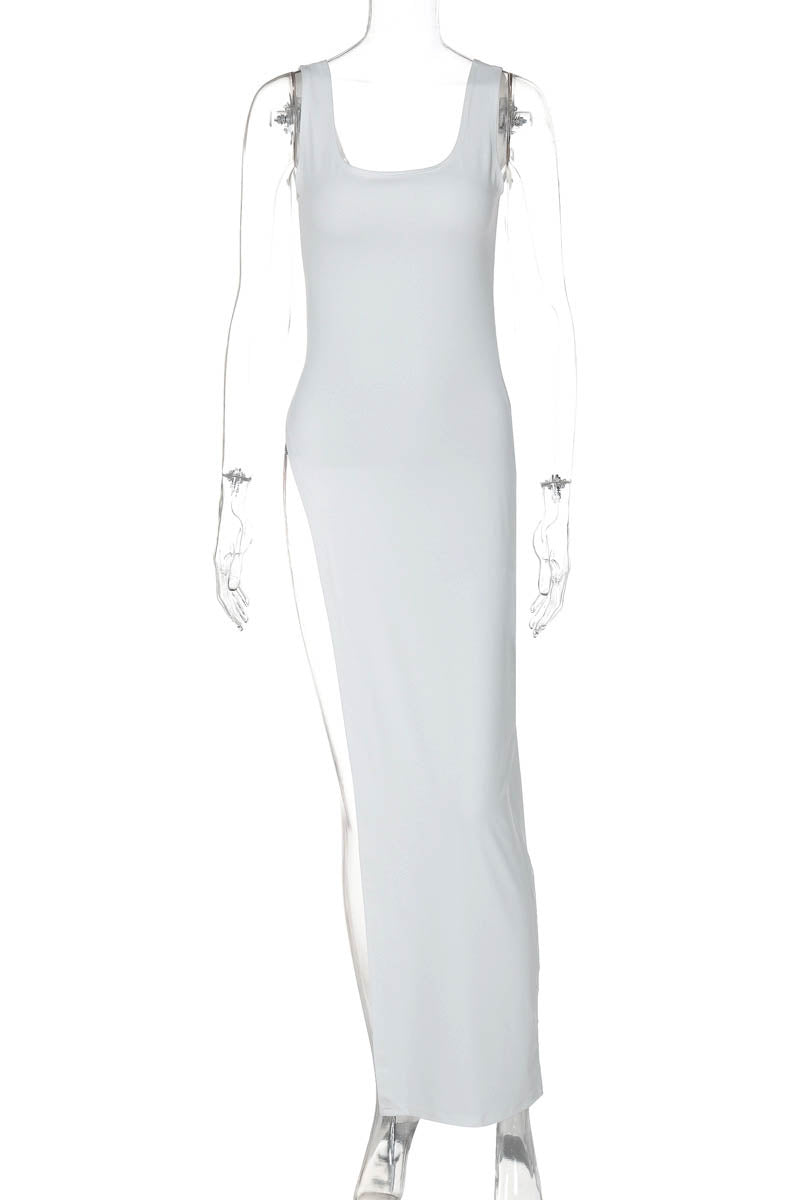 Urban Muse Slit Fitted Dress