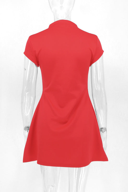 Thea Mini-Length Dress - Red