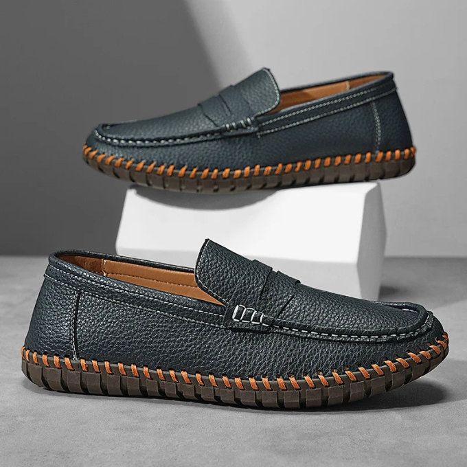 Full-Grain Leather Loafers with All-Day Comfort