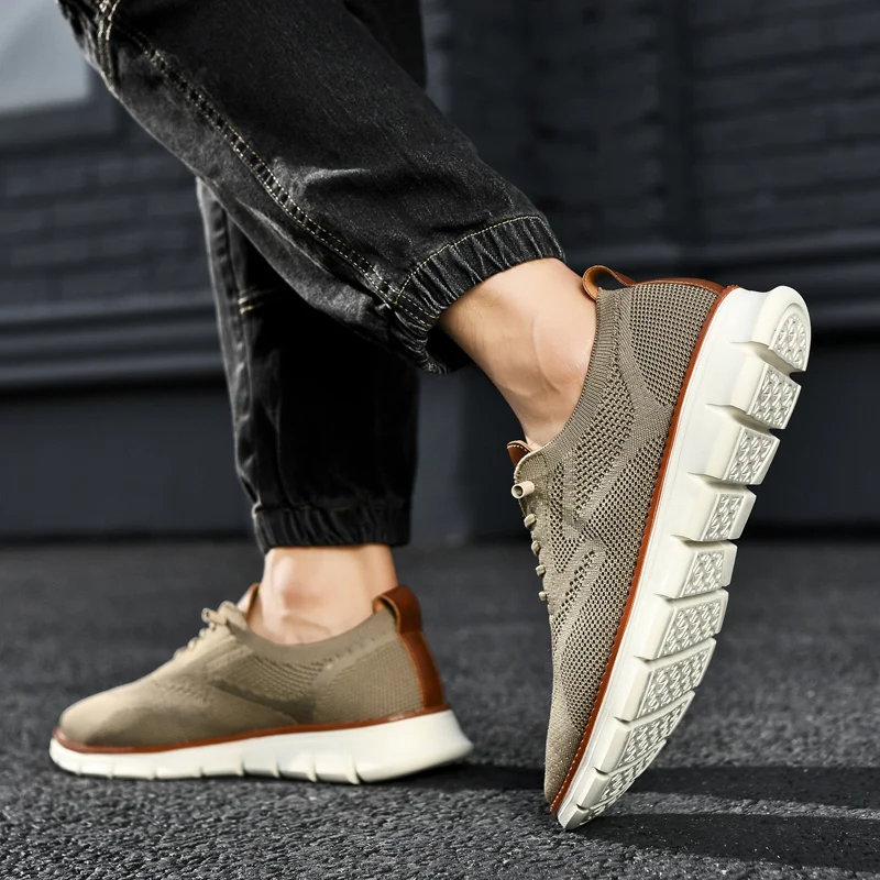 Mesh Knit Sneakers with Memory Foam Insole