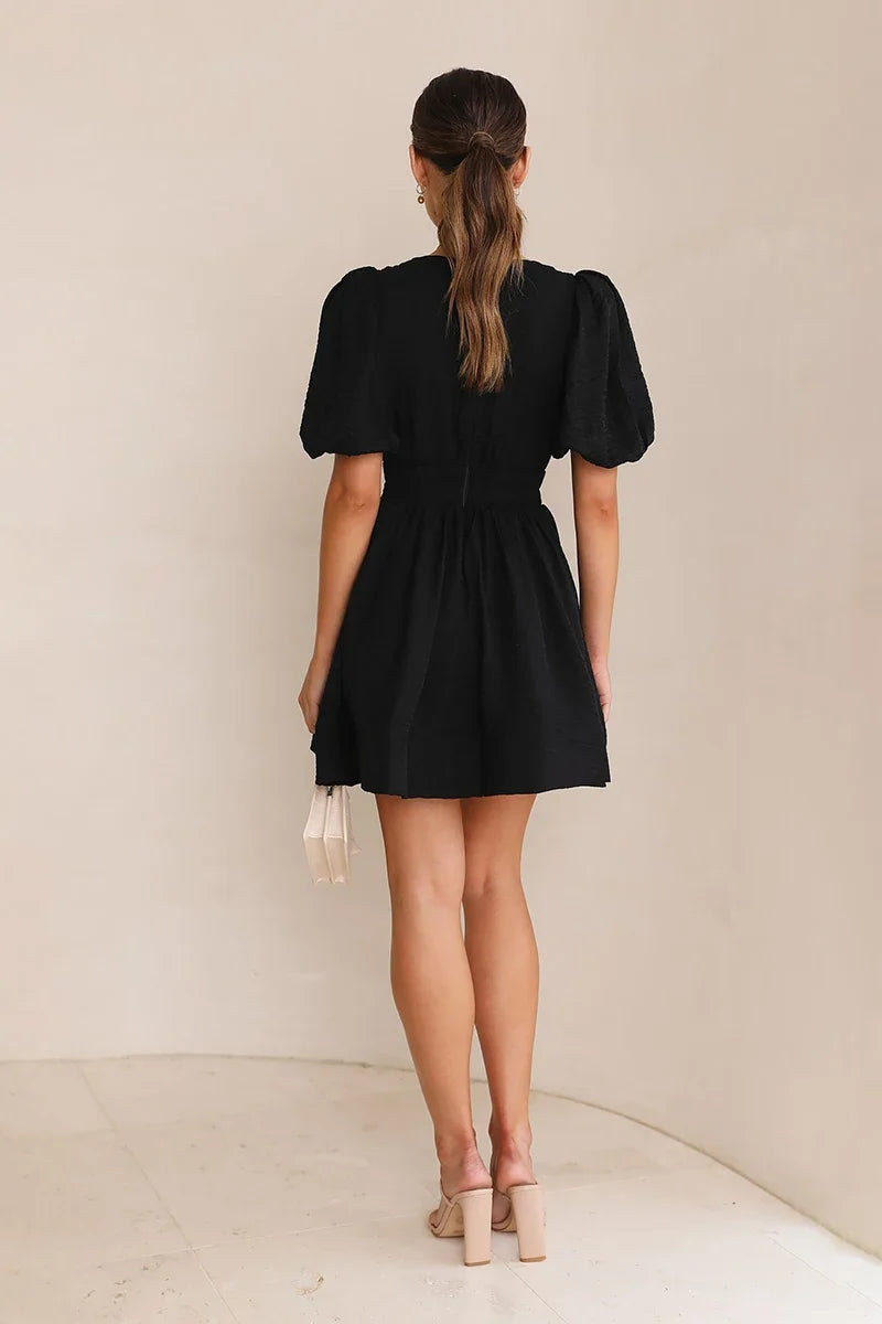 Erin Mini-Length Dress - Black