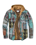 Denim Jacket with Plaid