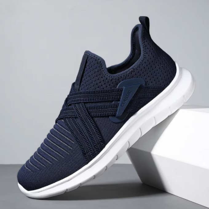 Knit Slip-On Shoes with Cushioned Sole