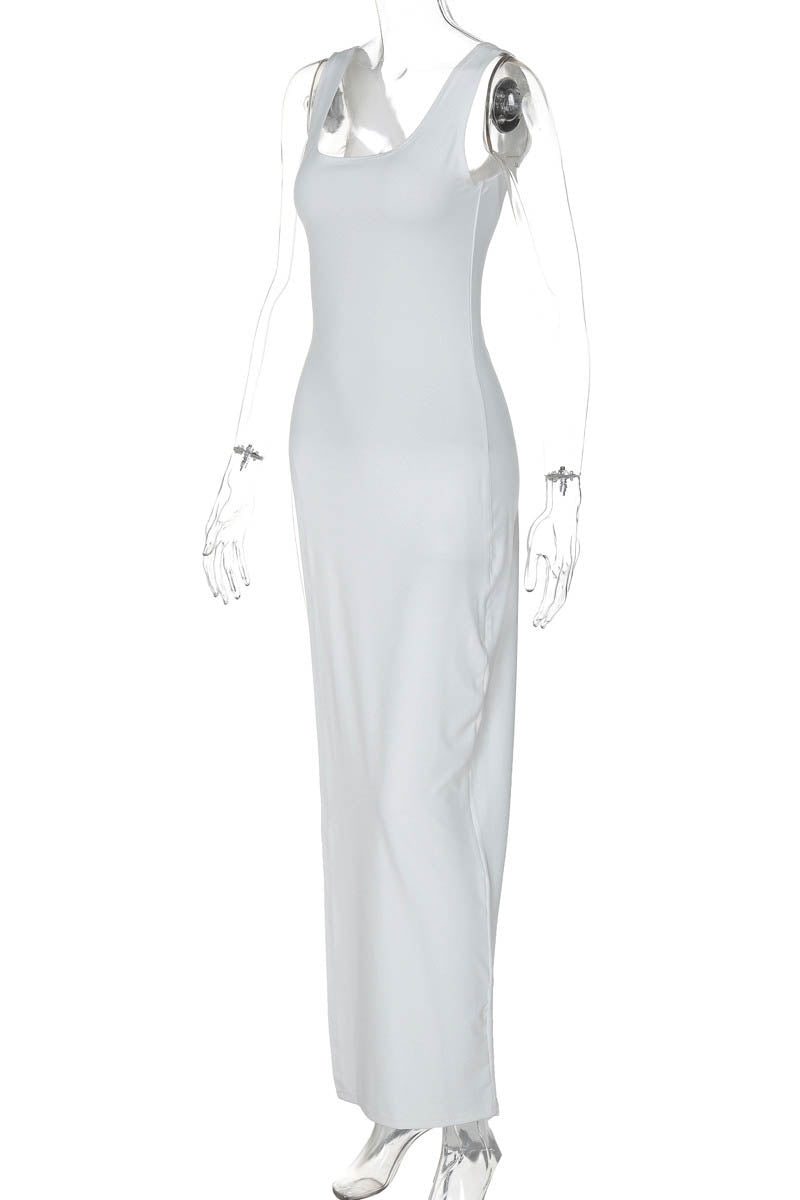 Urban Muse Slit Fitted Dress