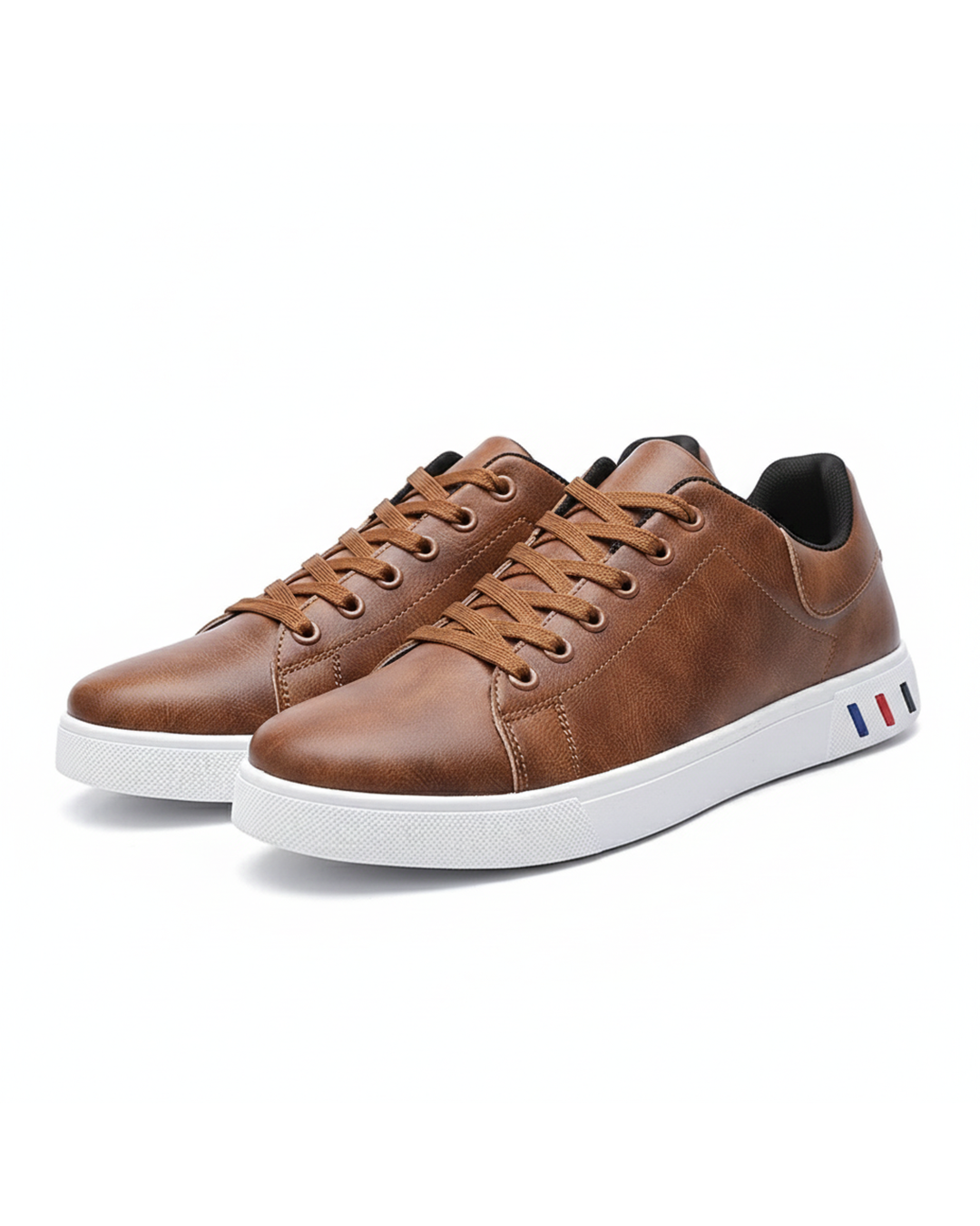 Vegan Leather Sneakers with Rubber Sole