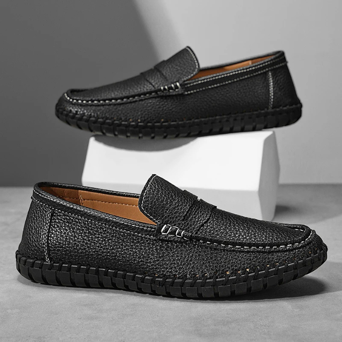 Full-Grain Leather Loafers with All-Day Comfort
