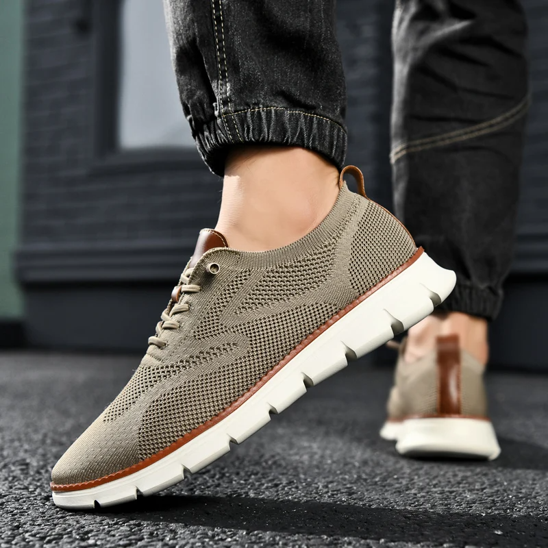 Mesh Knit Sneakers with Memory Foam Insole