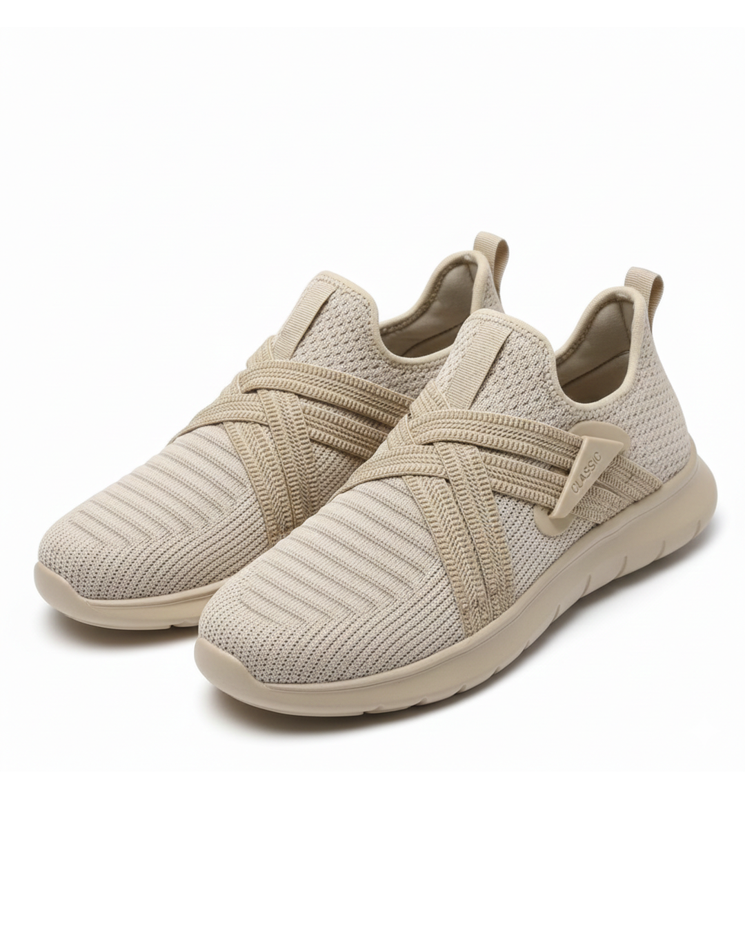 Knit Slip-On Shoes with Cushioned Sole