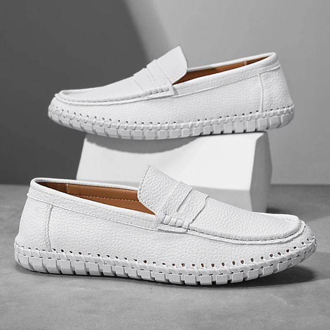 Full-Grain Leather Loafers with All-Day Comfort