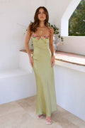 Aurora Maxi-Length Dress - Lime