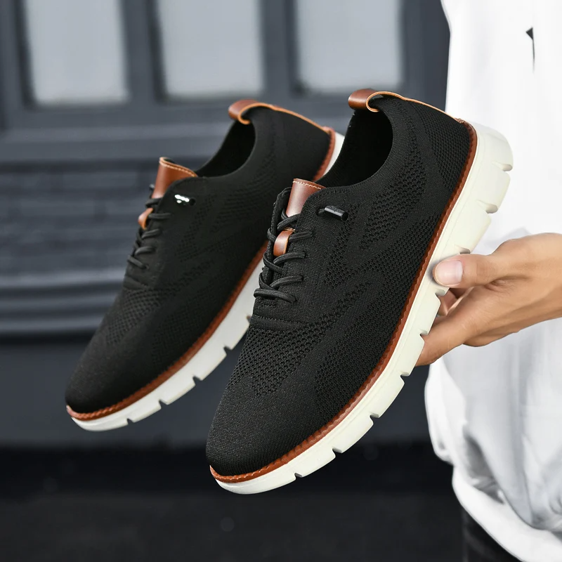 Mesh Knit Sneakers with Memory Foam Insole