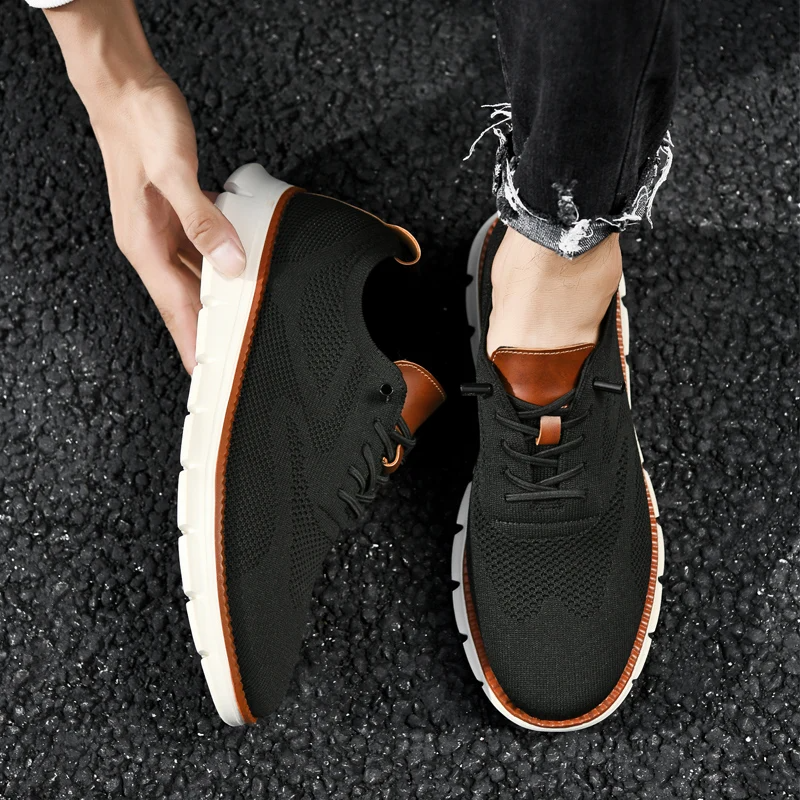 Mesh Knit Sneakers with Memory Foam Insole