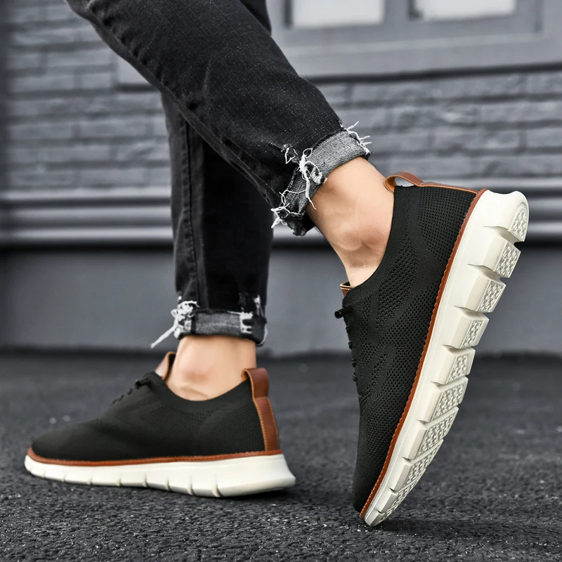 Mesh Knit Sneakers with Memory Foam Insole