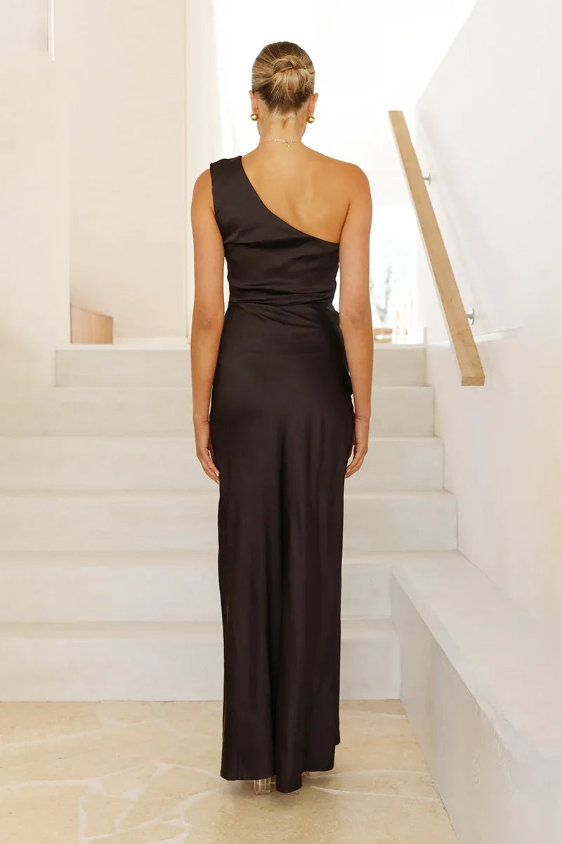 Victoria Maxi-Length Dress - Black