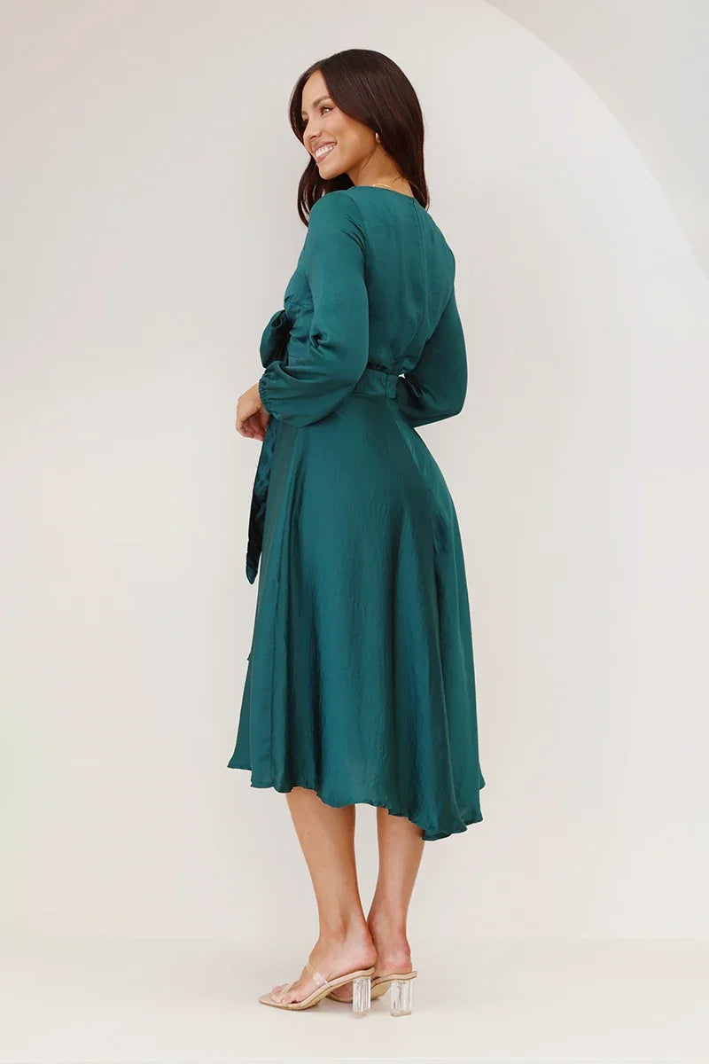 Modern Starry Nights Dress - Emerald