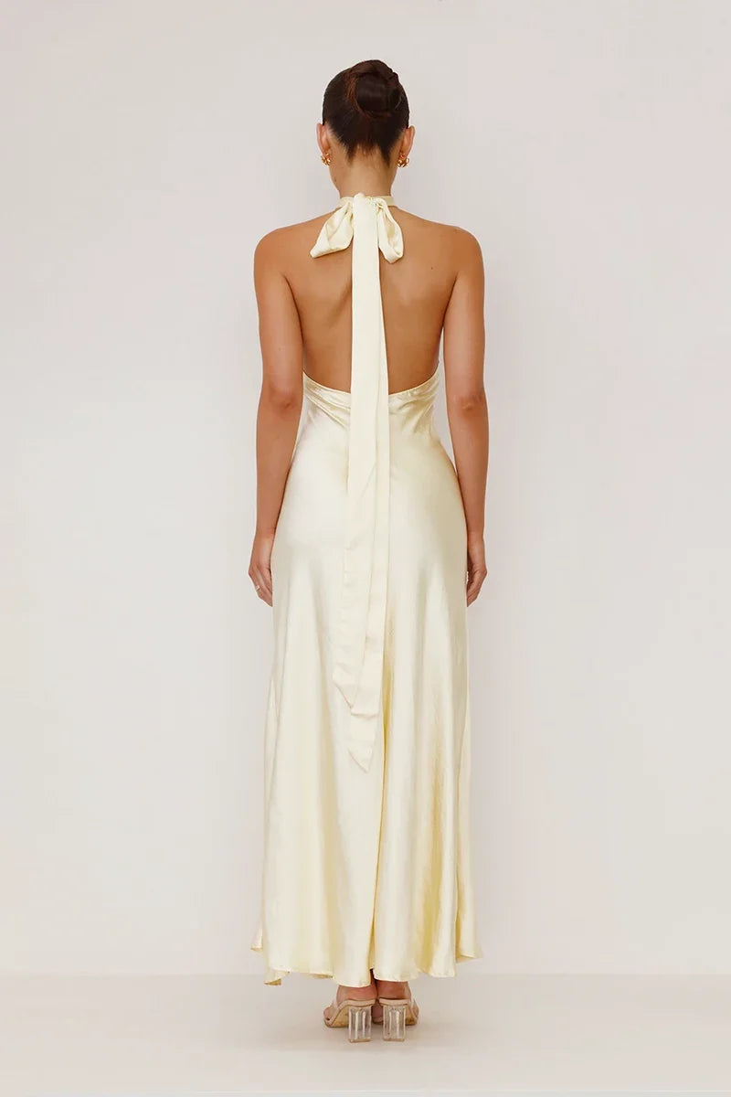 Amalia Maxi-Length Dress - Yellow