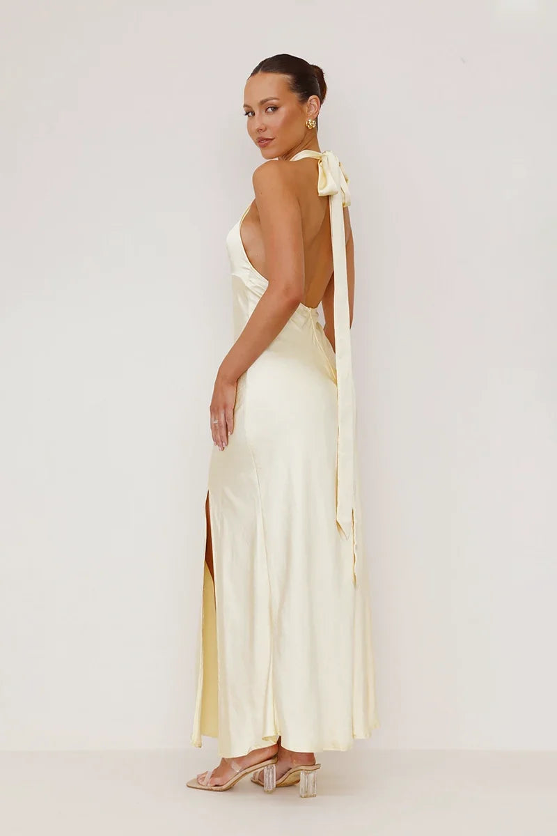 Amalia Maxi-Length Dress - Yellow