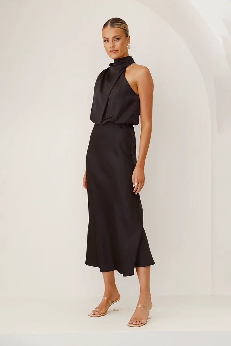 Esther Maxi-Length Dress - Black