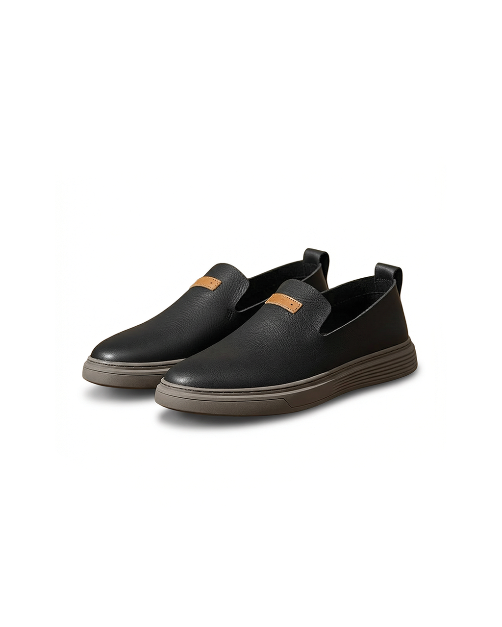 Full-Grain Leather Loafers with Broken-In Comfort