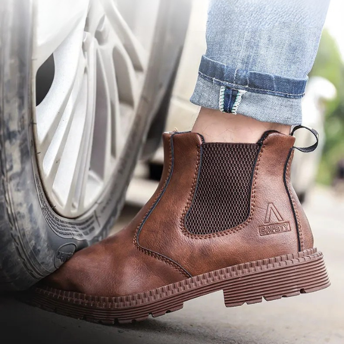 Mesh Chelsea Boots with Rubber Sole