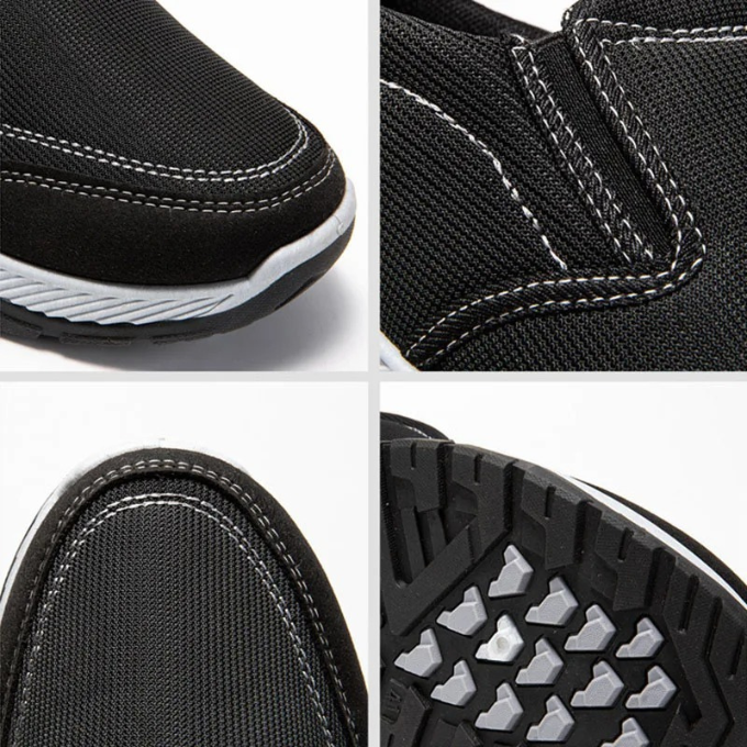 Slip-On Shoes with Contrast Stitching