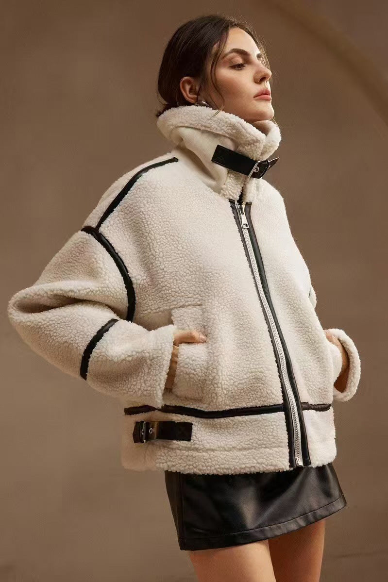 Modern Moto Shearling Jacket