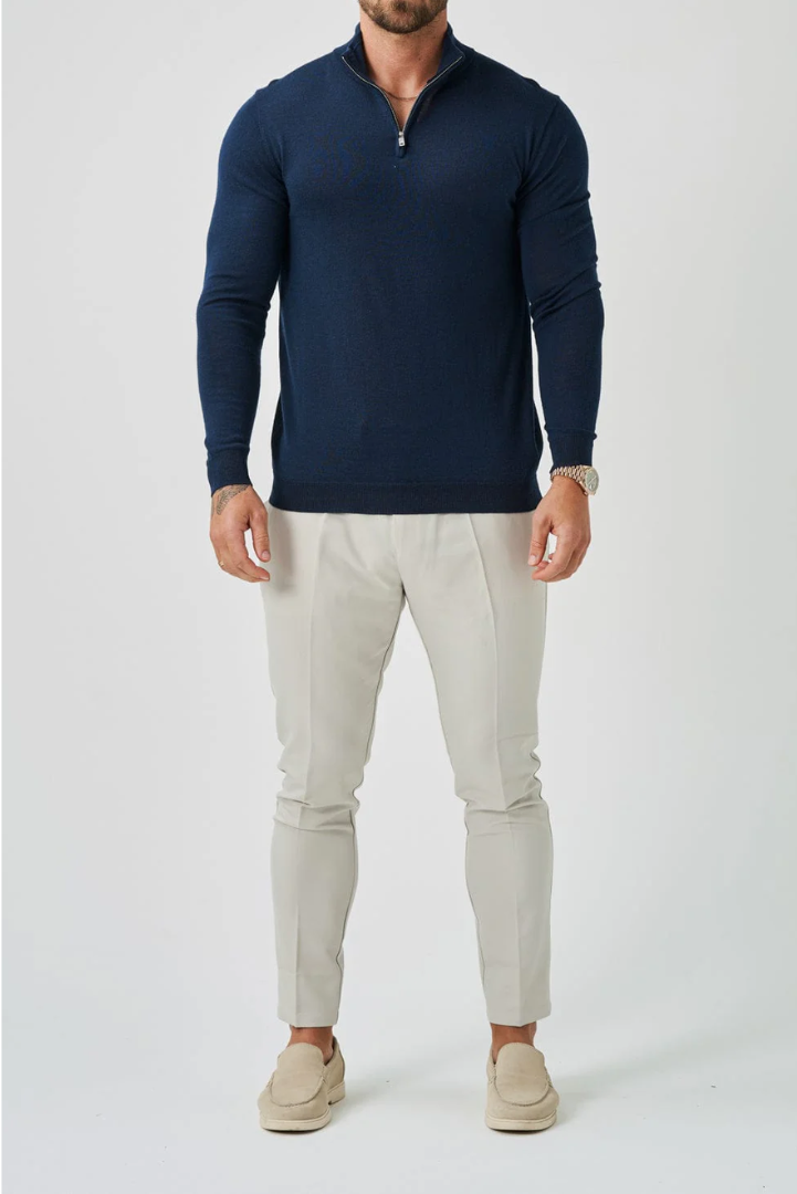Knit Sweater with Slim Fit