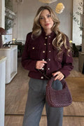 Modern Structured Mock-Neck Mini Jacket