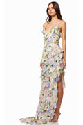 Modern Spring Summer Off-Shoulder Organza Dress