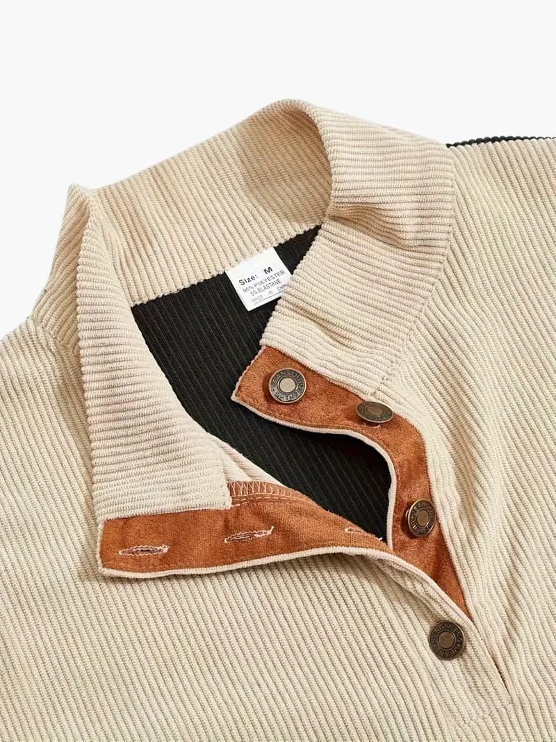 Knit Sweater with Button Front