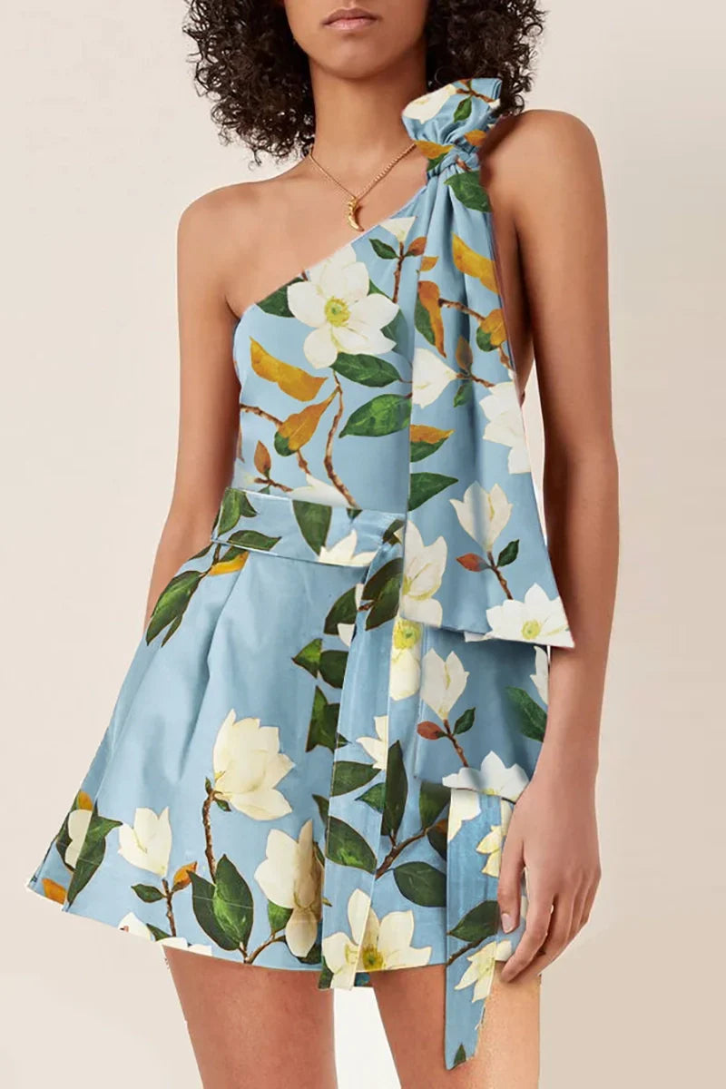 Fresh Flower One Piece Swimwear Set