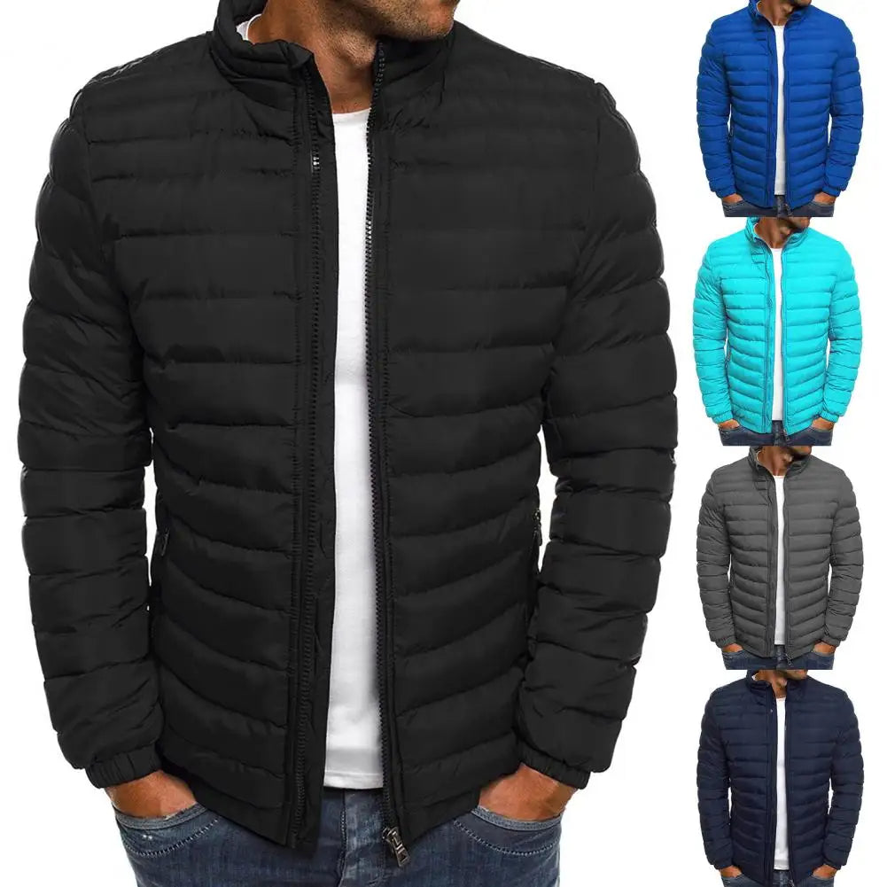 Denim Jacket with Stand Collar