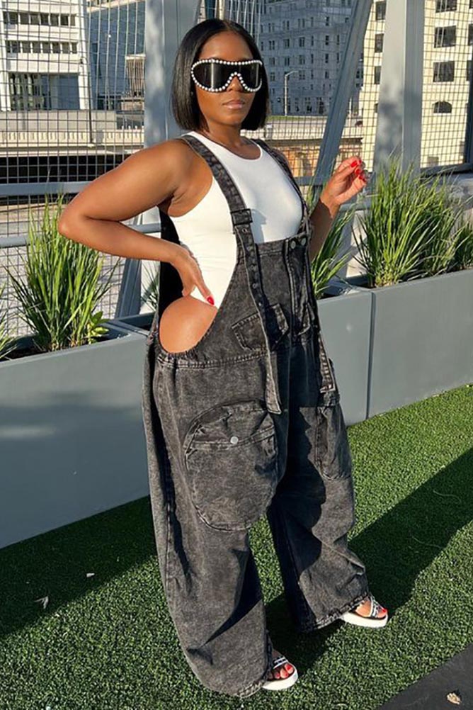 Modern Trendy Oversized Pocket Jumpsuit