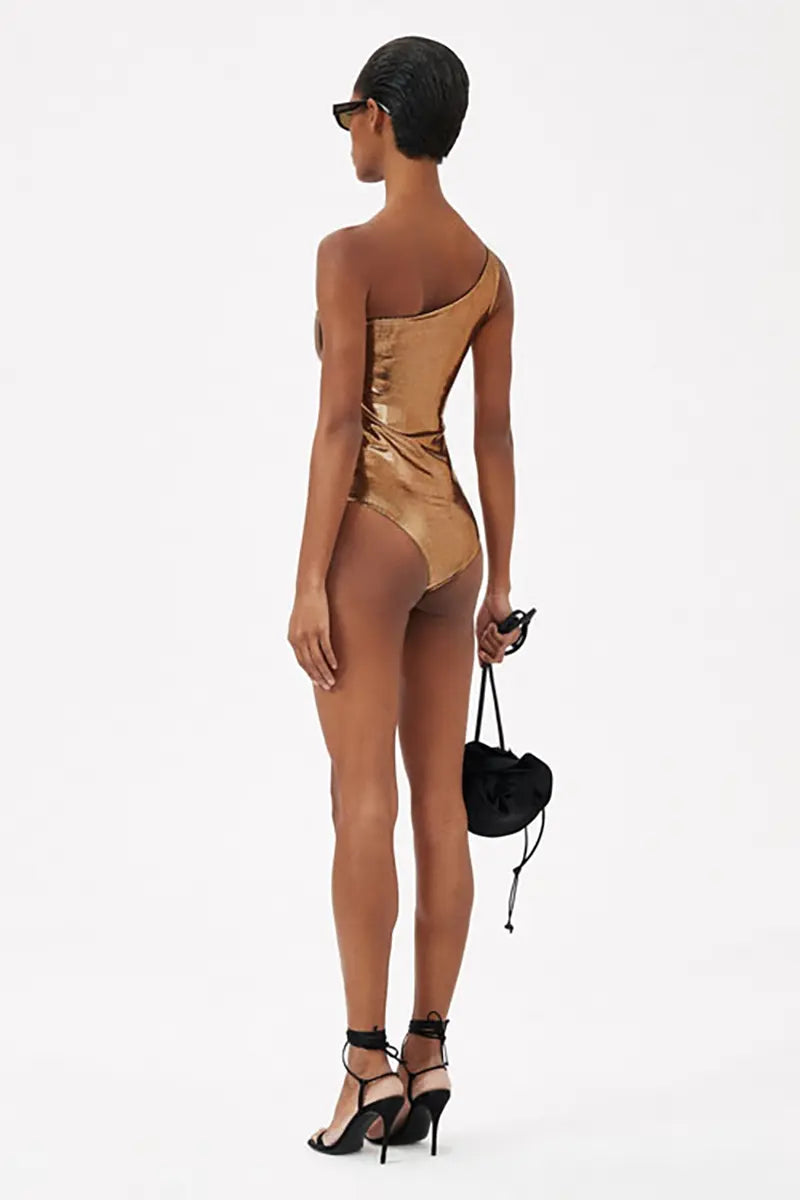 Flower Cut-Out Swimwear Set