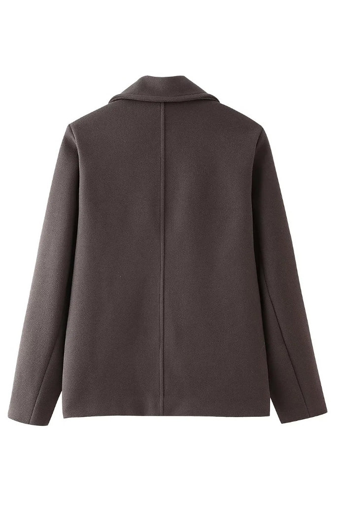 Modern Ultimate Cold-Tone Korean Cropped Jacket