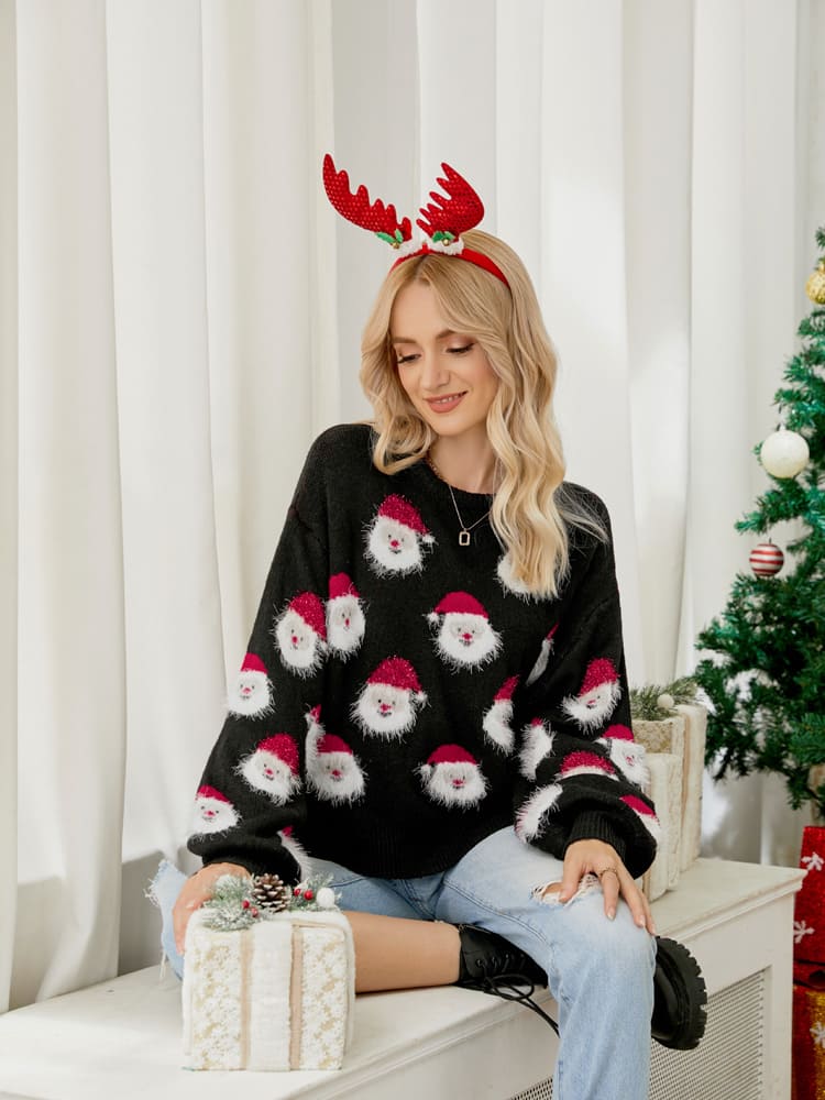 Santa Claus Knitted Knit Sweater